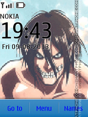 Shingeki No Kyojin Titan es el tema de pantalla