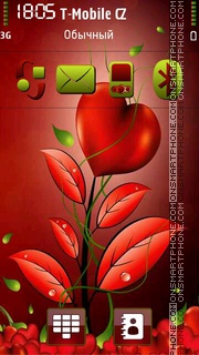 Red Love 03 tema screenshot