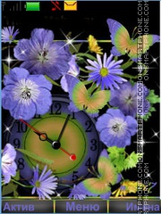 Capture d'écran Flowers Butterfly thème
