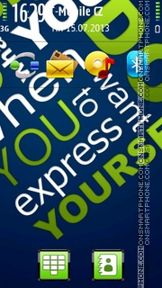 Express 01 es el tema de pantalla