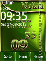 Скриншот темы Green Nokia