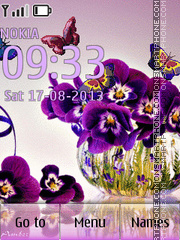 Flowers tema screenshot