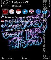 Love words theme screenshot