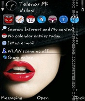 Red lips tema screenshot