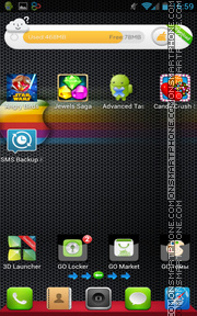 iPhone Black 03 tema screenshot