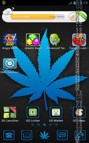 Blue Weed theme screenshot