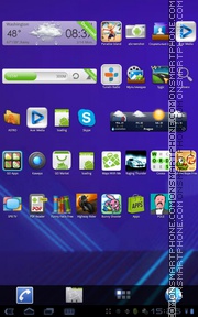 Honeycomb Pro tema screenshot