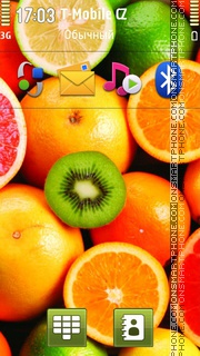 Amazing Fruits tema screenshot