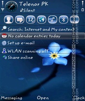 Abstract Flower tema screenshot