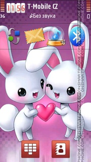 Bunny Love tema screenshot