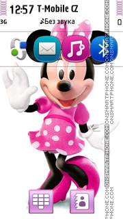 Minnie Mouse In Dress tema screenshot