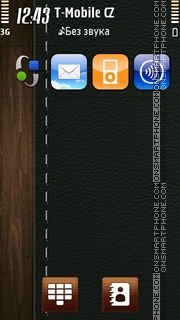 Leather Wood Surface tema screenshot