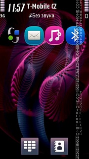 Dark Purple Abstract tema screenshot