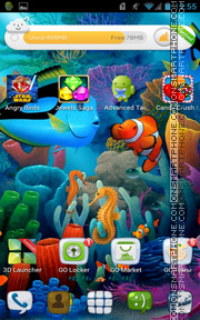 Aquarium 12 es el tema de pantalla