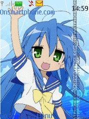 Konata Izumi es el tema de pantalla