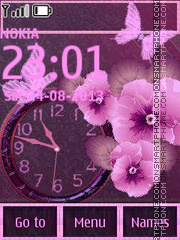 Fucsia Flowers theme screenshot