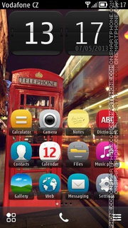 Red Phone Box tema screenshot