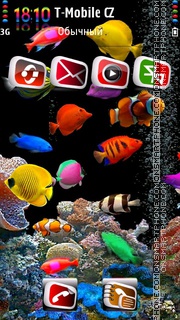 Aquarium HD v2 tema screenshot