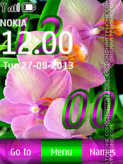 Pink Orchids tema screenshot