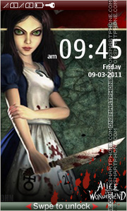 Capture d'écran Alice in Wonderland 05 thème