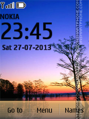 Sunset Vacations tema screenshot