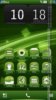 Green Squares es el tema de pantalla