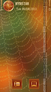 Drop in spider web theme screenshot