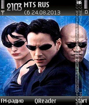 Capture d'écran Matrix Neo thème