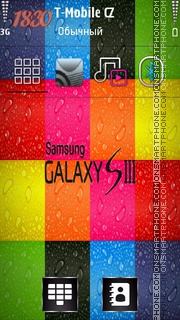 Colour Galaxy S3 theme screenshot