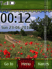 Summer Field with Poppies Theme-Screenshot