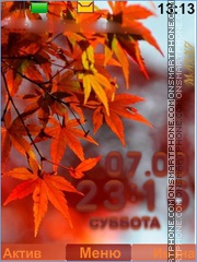 Autumn, leaves tema screenshot