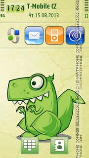 Dinosaur Illustration tema screenshot