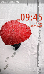 Red Umbrella 01 tema screenshot