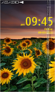 Sunflower Full Touch tema screenshot