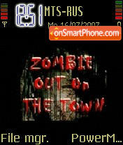 Animated Zombie Movie tema screenshot