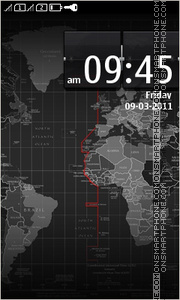 World Map Full Touch theme screenshot