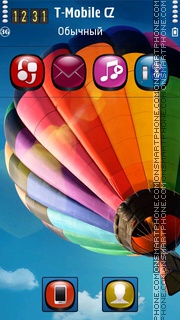 Galaxy Airballon HD theme screenshot