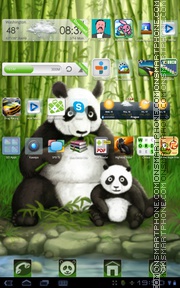 Spring Panda theme screenshot