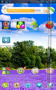 Lavender Field tema screenshot