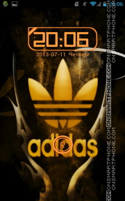 Скриншот темы Adidas Gold 01