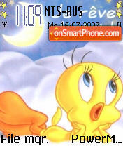 Sleepy Tweety tema screenshot