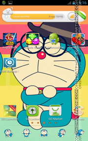 Capture d'écran Doraemon 14 thème