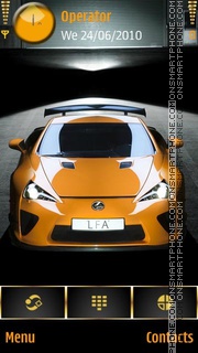 Lexus LFA tema screenshot