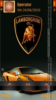 Скриншот темы Lamborghini Car