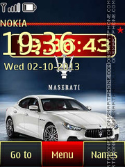 Maserati Ghibli S theme screenshot