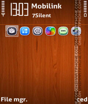 Classic wood es el tema de pantalla