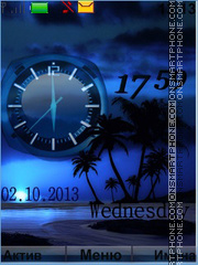 Night Beach tema screenshot