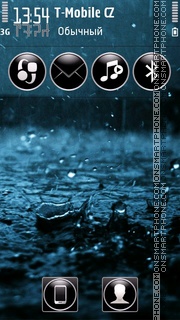 Dark Rain tema screenshot