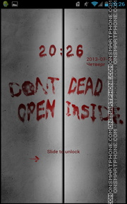 Capture d'écran Dead Inside thème