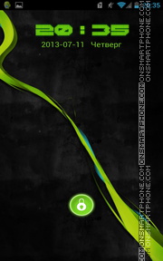 Capture d'écran Green Neon thème